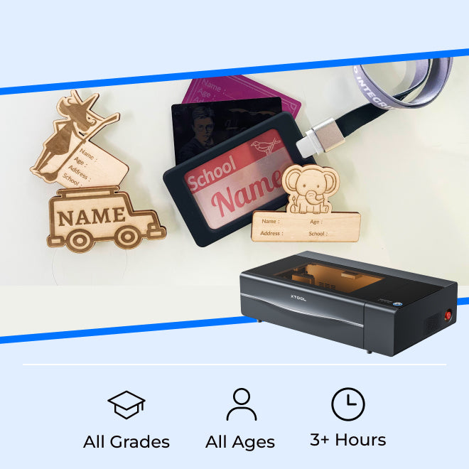 Makeblock DIY Name Tag with xTool P2