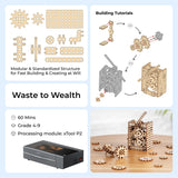 Makeblock Waste to Wealth: Make a Hand Crank Gear Fan with P2, view 2
