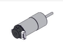 Makeblock #SH 0.02.1700 25mm photoelectric encoder motor 9V/185RPM (with back plate and protective cover) assembly