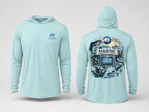 Marine Diagnostic Tools Hoodie โ Fishing & Boating Pullover