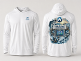 Marine Diagnostic Tools Hoodie — Fishing & Boating Pullover, view 2