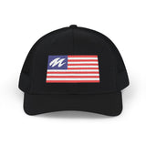 Marine Diagnostic Tools Marine Mechanic American Flag Trucker Hat – Embroidered Patriotic Snapback Cap, view 4