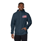 Marine Diagnostic Tools Windbreaker Jacket — Marine Tech Pride - American Flag Lightweight Hooded Windbreaker, view 6