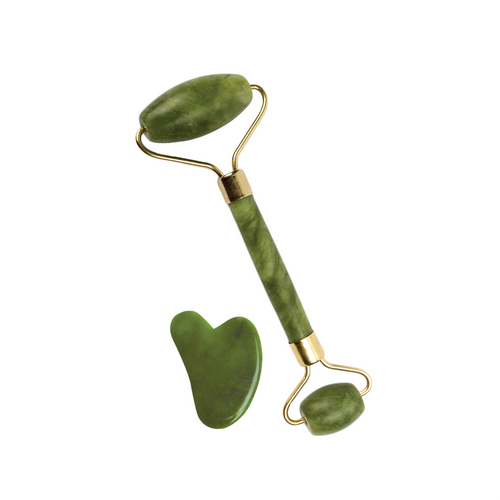Mars By GHC Gua sha & Jade Roller face massager set | Face roller for acne