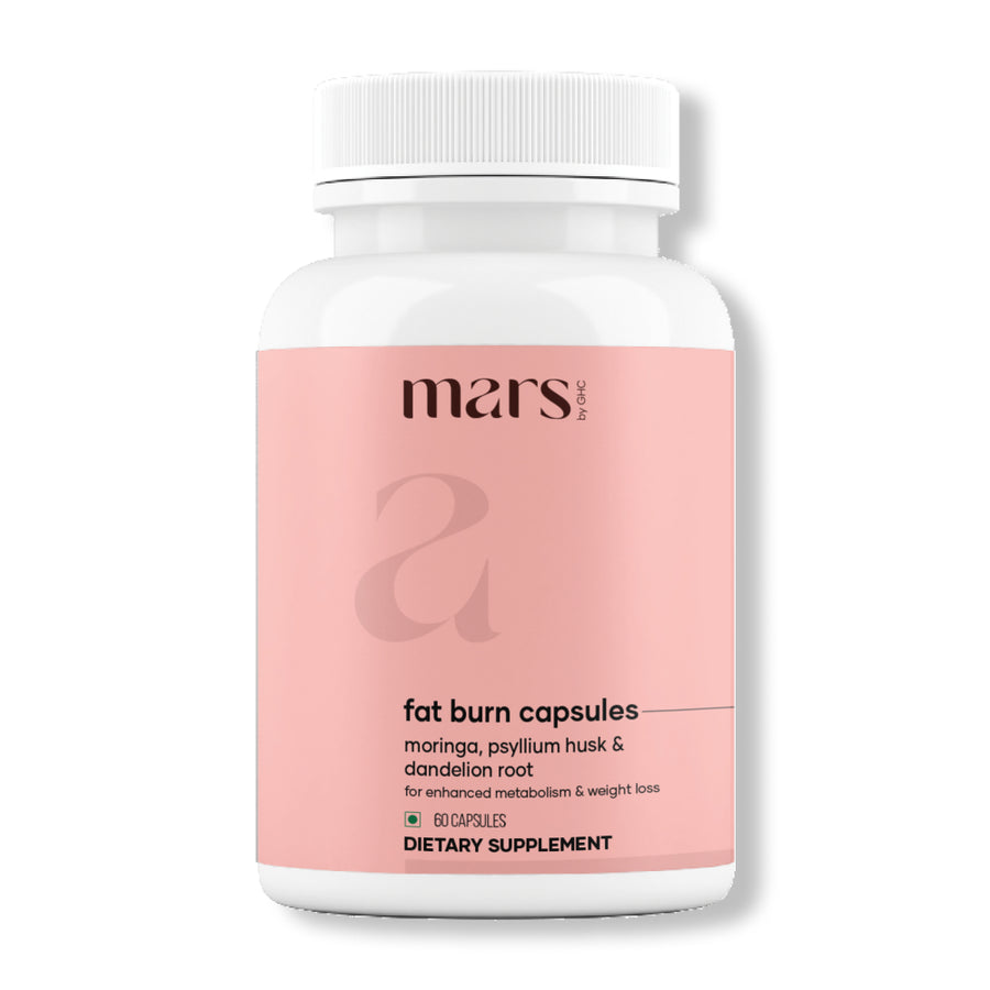 Mars By GHC Mars BurnIt Capsules: Powered With Psyllium Husk, Moringa & Dandelion Root