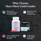 Mars By GHC Mars Nitric Gold Combo : Mars Beetroot Nitric Oxide Booster & Mars Pure Himalayan Shilajit Gold Resin, view 2