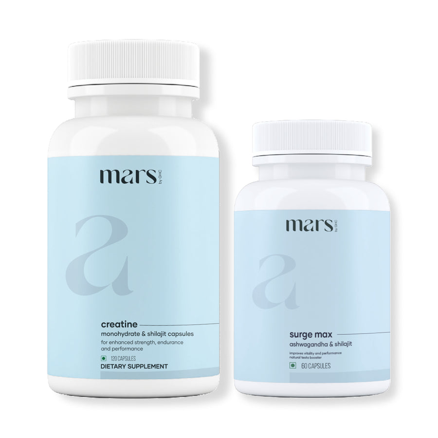 Mars By GHC Mars Peak Performance Combo: Ashwagandha Capsules & Micronized Creatine Monohydrate Capsules