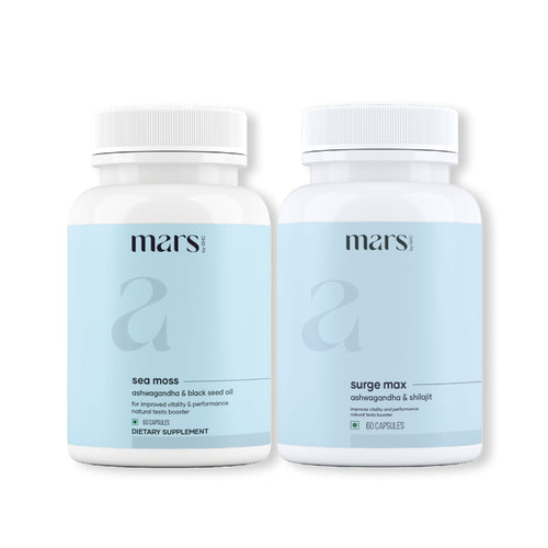 Mars By GHC Power Surge Combo: Natural Ashwagandha & Natural Sea Moss Capsules