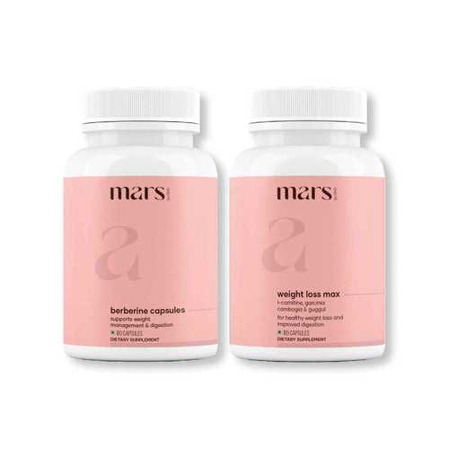 Mars By GHC ShapeShift Bundle: Powered with Himalayan Berberine & Weight Loss Max Caps