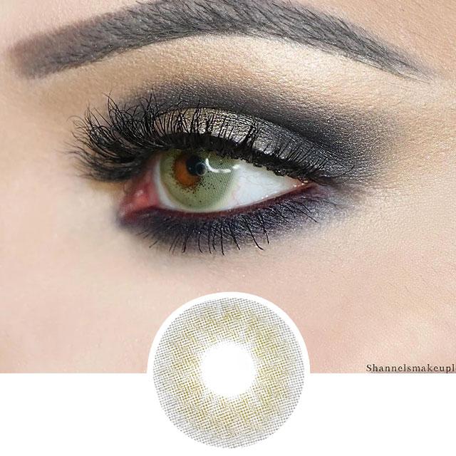 Misaki Cosmetics Cotton Series Khaki Green Contacts