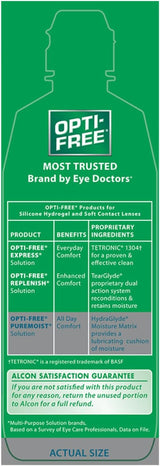 Misaki Cosmetics Opti-Free Puremoist Multi-Purpose Contact Lens Cleaning and Disinfecting Solution with Lens Case, 10 FL Oz, view 2
