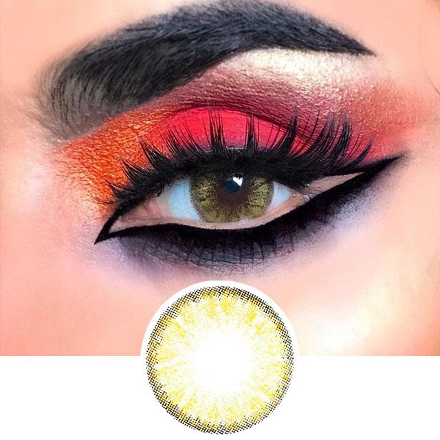 Misaki Cosmetics Pro Series Gold Colored Contacts