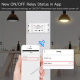 Moes WiFi DIY Smart Switch Electric Current Voltage Power Monitor Universal Module 16A, view 4