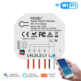 Moes 3/4 Gang, 1/2 Way Module, Wireless Home Smart Switch Light Modular, view 2