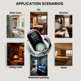Moes 2nd Gen 4-in-1 EU Plug CO & Gas Alarm with LCD Display, Temp Humidity Monitor, Battery Backup(Non-Smart), view 6