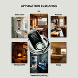 Moes 2nd Gen European Plug-in CO Detector with LED Display, Battery Backup, Temperature & Humidity Monitor 3-in-1 Carbon Monoxide Alarm (Non-Smart), view 5