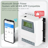 MOES Smart Bluetooth Dual Power Controller 80A 8/16KW Automatic Transfer Switch for Off Grid Solar Wind System ATS, view 2