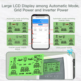MOES Smart Bluetooth Dual Power Controller 80A 8/16KW Automatic Transfer Switch for Off Grid Solar Wind System ATS, view 3