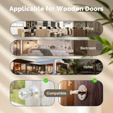 Moes Ble Smart Door Lock with Passcode keypad, Biometric Entry Doorknob with Handle, view 4