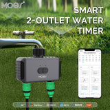Moes BLE Timer, Smart Sprinkler Water Timer with 2 Outlet, view 2