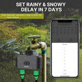 Moes BLE Timer, Smart Sprinkler Water Timer with 2 Outlet, view 4