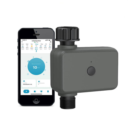 Moes BLE Smart Sprinkler Water Timer with Rain Delay Filter Washer Programmable Irrigation Timer