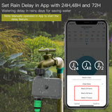 Moes BLE Smart Sprinkler Water Timer with Rain Delay Filter Washer Programmable Irrigation Timer, view 4