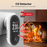 Moes Carbon Monoxide Detector Plug-in 3-in-1 Display with Temperature Humidity Sensor Built-in CO Monitor Alarm Sound Warning(Non-Smart), view 3