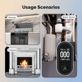 Moes Carbon Monoxide Detector Plug-in 3-in-1 Display with Temperature Humidity Sensor Built-in CO Monitor Alarm Sound Warning(Non-Smart), view 6