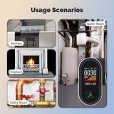 Moes Carbon Monoxide & Natural Gas Detector Plug in, 4 in 1 Temperature Humidity Sensor Built-in Alarm Sound Warning(Non-Smart), view 5