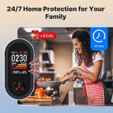 Moes Carbon Monoxide & Natural Gas Detector Plug in, 4 in 1 Temperature Humidity Sensor Built-in Alarm Sound Warning(Non-Smart), view 6
