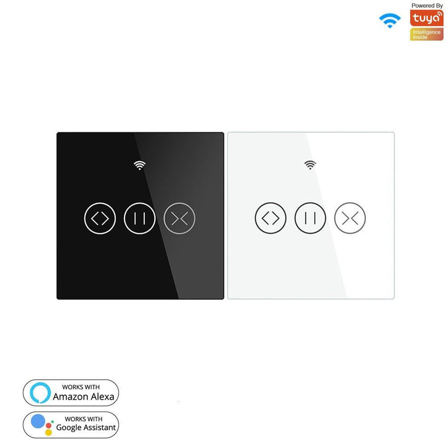 Moes WiFi RF433 Smart Curtain Blinds Roller Shutter Touch Switch Single Pole Neutral Wire Required EU