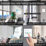 Moes WiFi RF433 Smart Curtain Blinds Roller Shutter Touch Switch Single Pole Neutral Wire Required EU, view 4