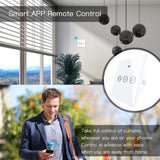 Moes WiFi RF433 Smart Curtain Blinds Roller Shutter Touch Switch Single Pole Neutral Wire Required EU, view 6