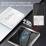 MOES WiFi Curtain Switch Smart 2.5D Arc Glass Touch Panel for Roller Blinds Shutters, view 4
