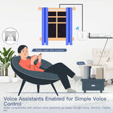 MOES WiFi Curtain Switch Smart 2.5D Arc Glass Touch Panel for Roller Blinds Shutters, view 5