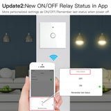 Moes WiFi RF433 Smart Touch Light Switch 1/2/3/4 Gang 2 Way Multi-Control Neutral Wire Required EU, view 4