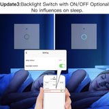 Moes WiFi RF433 Smart Touch Light Switch 1/2/3/4 Gang 2 Way Multi-Control Neutral Wire Required EU, view 5