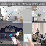 Moes WiFi Smart Light Dimmer Switch RF433 Glass Touch Switch EU, view 4