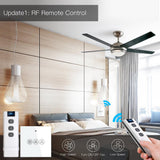 Moes WiFi RF433 Smart Ceiling Fan Touch Switch Single Pole Neutral Wire Required EU, view 2