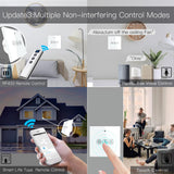 Moes WiFi RF433 Smart Ceiling Fan Touch Switch Single Pole Neutral Wire Required EU, view 4