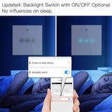 Moes WiFi RF433 Smart Ceiling Fan Touch Switch Single Pole Neutral Wire Required EU, view 5