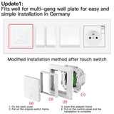 Moes WiFi Touch Smart Curtain Switch Design for Motorized Curtains and Roller Blinds EU, view 4