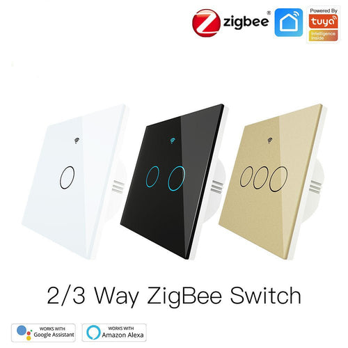 Moes ZigBee 2 Way Light Switch, Touch Multi-Control Switch, Neutral Wire Optional, No Capacitor EU