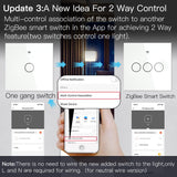 Moes ZigBee 2 Way Light Switch, Touch Multi-Control Switch, Neutral Wire Optional, No Capacitor EU, view 4