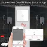 Moes ZigBee Smart Boiler Touch Switch Water Heater Single Pole Neutral Wire Required  20A EU, view 3