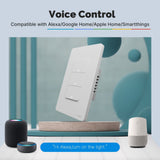 Moes Matter WiFi Smart Light Button Switch App Control Neutral Wire Required US Standard, view 6