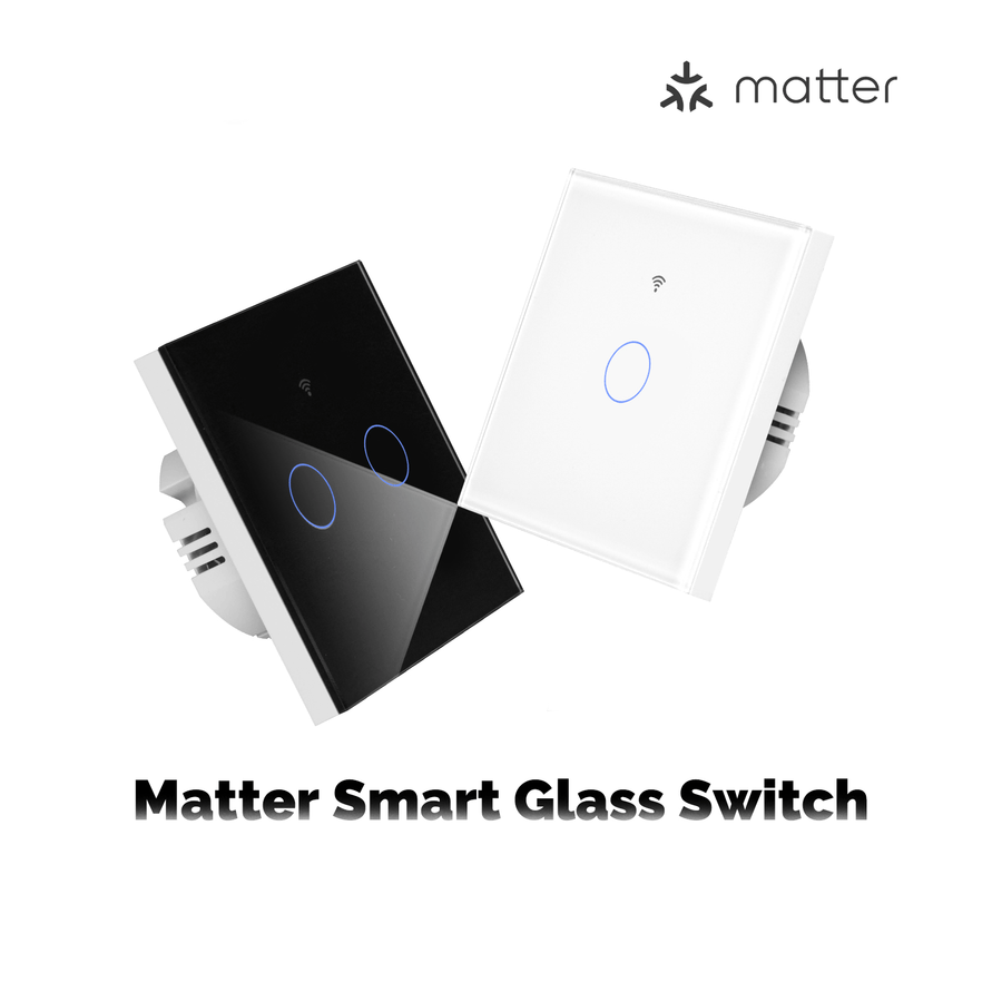 Moes Matter WiFi Smart Light Switch Glass Panel Neutral Wire Required EU Standard