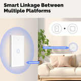 Moes Matter WiFi Smart Light Switch Glass Panel Neutral Wire Required US Standard, view 3