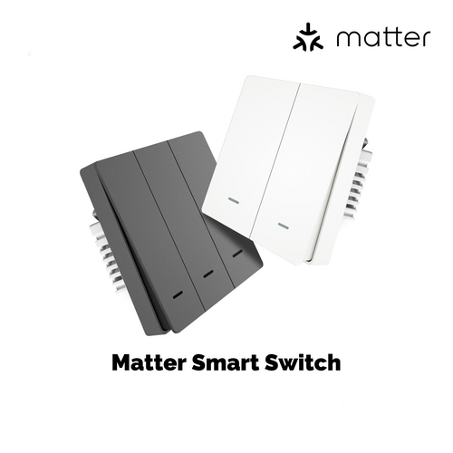 Moes Matter WiFi Smart Push Button Light Switch App Control Neutral Wire Required EU Version